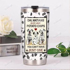 Tumbler Personalized Dalmatian Dog Th0711096Cl Stainless Steel Tumbler Customize Name, Text, Number - Love Mine Gifts