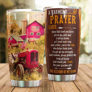 Personalized Farmer Prayer Th0911399Cl Tumbler