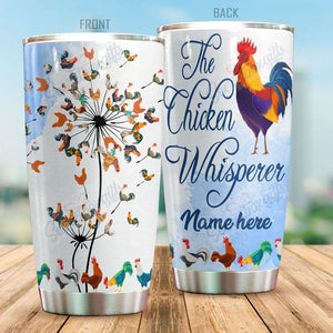 Tumbler Chicken Personalized Aac191009Tt Stainless Steel Tumbler Travel Customize Name, Text, Number, Image - Love Mine Gifts