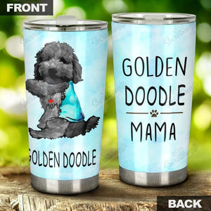 Tumbler Personalized Goldendoodle Dog Stainless Steel Tumbler Customize Name, Text, Number Dhc1409553 - Love Mine Gifts