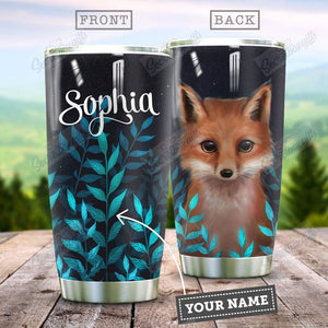 Tumbler Fox Ht2412016P Stainless Steel Tumbler Travel Customize Name, Text, Number, Image - Love Mine Gifts