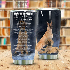 Tumbler Great Dane Hh2712009P Personalized Stainless Steel Tumbler Customize Name, Text, Number - Love Mine Gifts