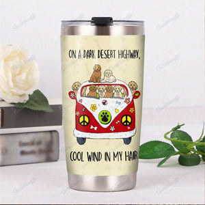 Tumbler Personalized Goldendoodle Dog Th1111507Cl Stainless Steel Tumbler Customize Name, Text, Number - Love Mine Gifts