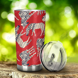 Tumbler Personalized Zebra Abstract Red Background Nc1111722Cl Stainless Steel Tumbler Customize Name, Text, Number - Love Mine Gifts
