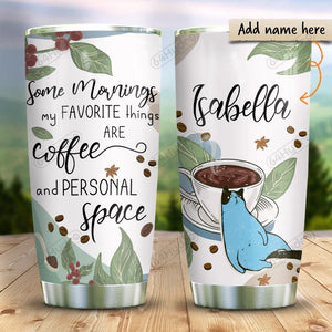 Coffee Cat Personalized Stainless Steel Tumbler Dmbcc