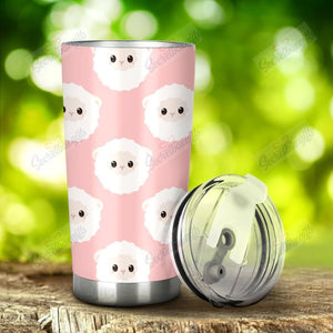 Tumbler Personalized Cute Sheep Pattern Nc1211364Cl Stainless Steel Tumbler Travel Customize Name, Text, Number, Image - Love Mine Gifts