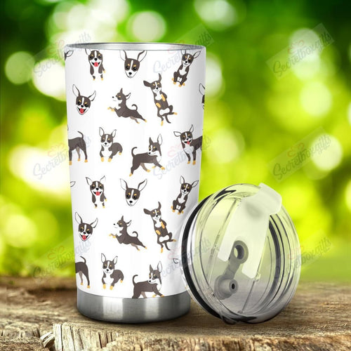 Tumbler Personalized Chihuahua Dog Pattern Nc1211477Cl Stainless Steel Tumbler Travel Customize Name, Text, Number, Image - Love Mine Gifts