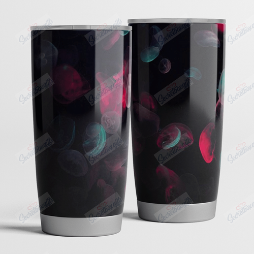 Tumbler Personalized Sea Jellyfish Nc1411865Cl Stainless Steel Tumbler Travel Customize Name, Text, Number, Image - Love Mine Gifts