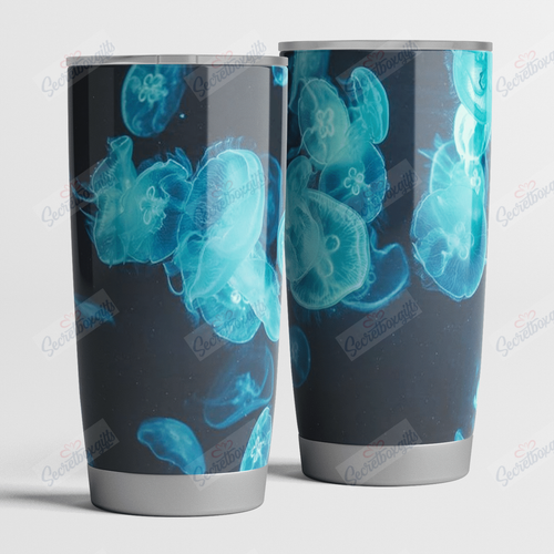 Tumbler Personalized Jellyfish Nc1411745Cl Stainless Steel Tumbler Customize Name, Text, Number - Love Mine Gifts