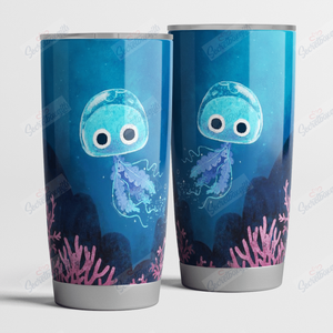 Tumbler Personalized Jellyfish Sea Creature Nc1411514Cl Stainless Steel Tumbler Customize Name, Text, Number - Love Mine Gifts