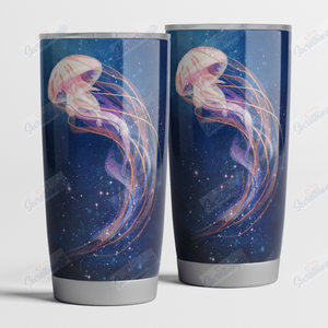 Tumbler Personalized Jellyfish Nc1411640Cl Stainless Steel Tumbler Customize Name, Text, Number - Love Mine Gifts
