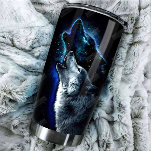 Tumbler Personalized Native Wolf Nc1411138Cl Stainless Steel Tumbler Customize Name, Text, Number - Love Mine Gifts