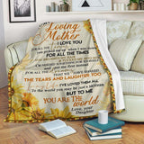 To My Loving Mom Fleece Blanket From Daughter - Gift For Mom | Family Blanket