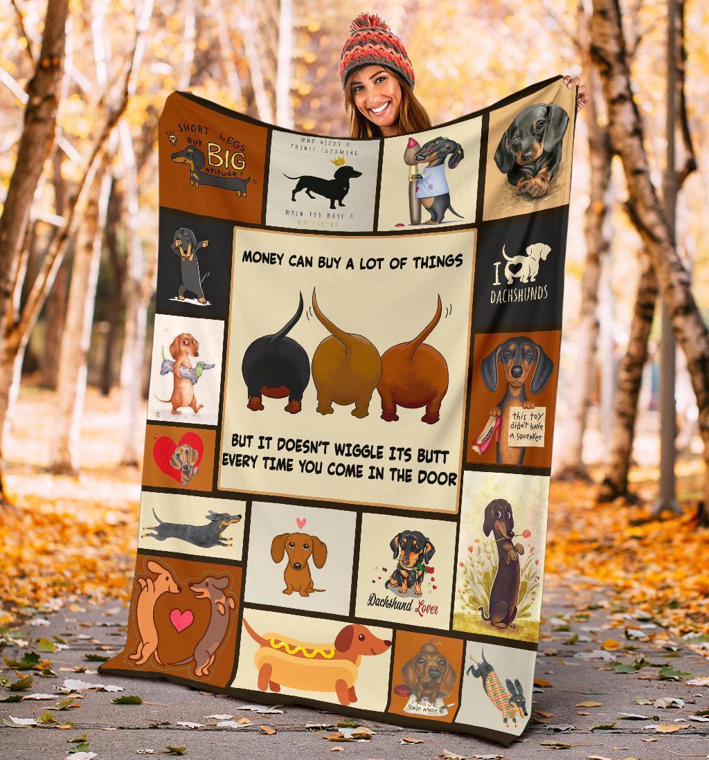 Dachshund Dog Fleece Blanket - Gift For Dog Lover - Dog Blanket - Gift For Christmas