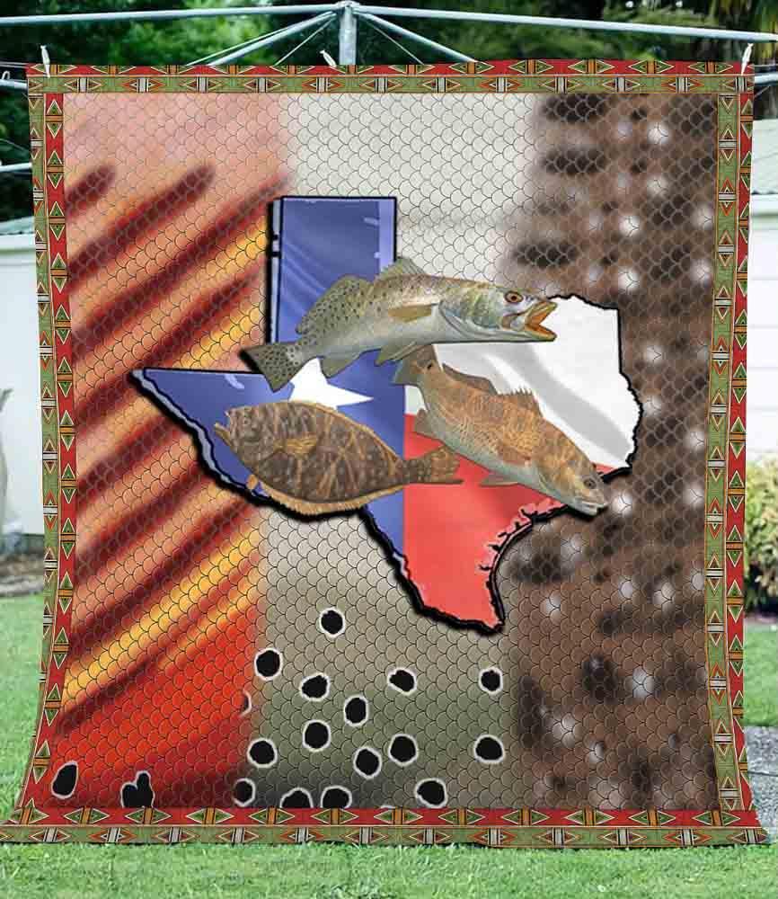 Fleece Blanket Texas Slam Fishing Fleece Blanket Print 3D, Unisex, Kid, Adult | Christmas Gift - Love Mine Gifts