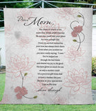 Dear Mom Fleece Blanket Letter From Daughter - Gift For Mother's Day, Christmas Gift | Family Blanket