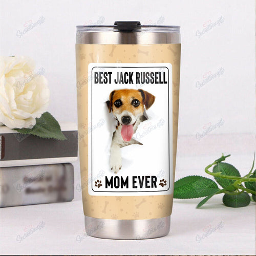 Tumbler Personalized Jack Russell Terrier Dog Th1911625Cl Stainless Steel Tumbler Customize Name, Text, Number - Love Mine Gifts