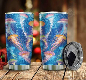 Tumbler Personalized Jellyfish Th1911627Cl Stainless Steel Tumbler Customize Name, Text, Number - Love Mine Gifts
