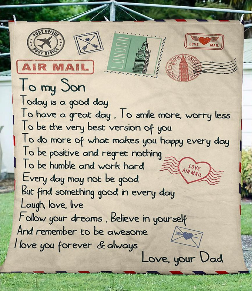 Air Mail, Letter From Dad To Son - Gift For Son 2