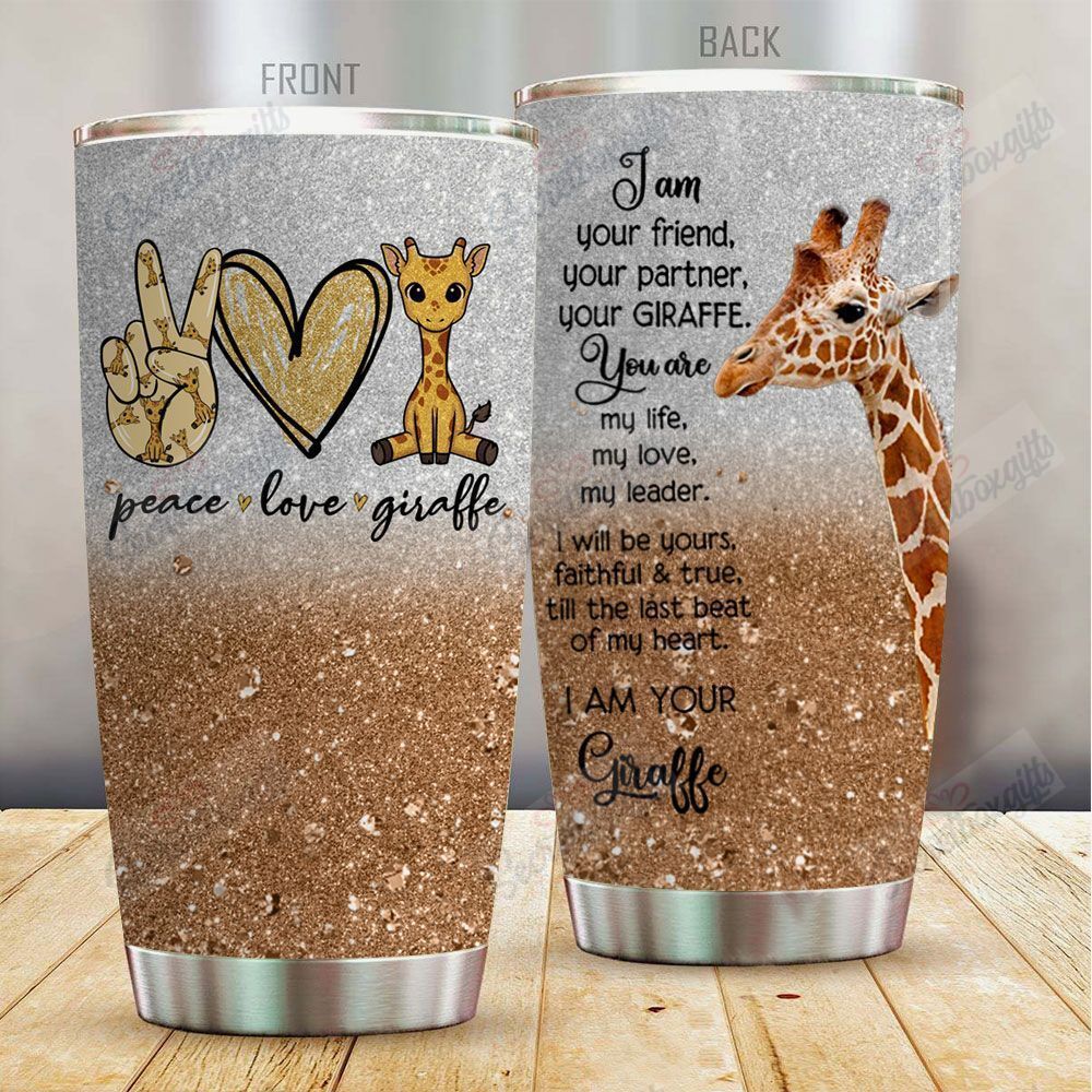 Personalized Peace Love Giraffe Gs-Cl-Dt1304 Tumbler – Love Mine Gifts