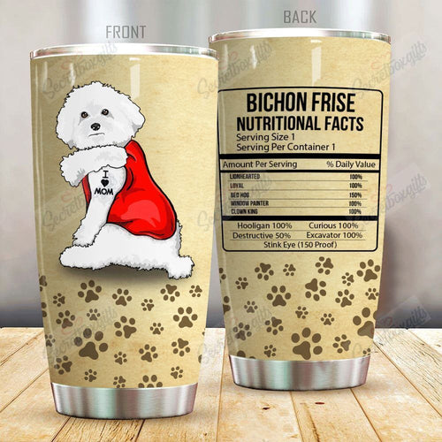 Personalized Bichon Frise Nutritional Fact Gs-Cl-Dt1304 Tumbler