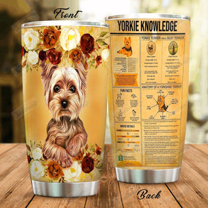 Tumbler Personalized Yorkshire Terrier Gs-Cl-Ml0704 Stainless Steel Tumbler Customize Name, Text, Number - Love Mine Gifts