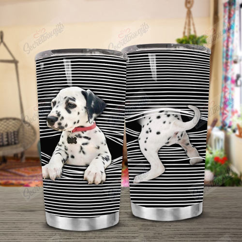 Tumbler Personalized Dalmatian Cute Gs-Cl-Ml1903 Stainless Steel Tumbler Customize Name, Text, Number - Love Mine Gifts