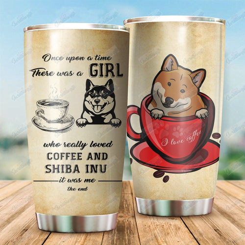 Personalized Girl Love Coffee And Shiba Inu Gs-Cl-Ml2803 Tumbler