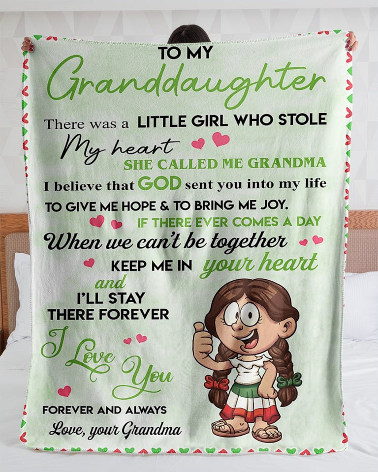 To My Mexico Granddaughter Fleece Blanket