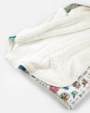 Fleece Blanket Camping Happy Camper Personalized Custom Name Date Fleece Blanket Print 3D, Unisex, Kid, Adult - Love Mine Gifts