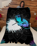 Fleece Blanket Welder Premium Personalized Custom Name Date Fleece Blanket Print 3D, Unisex, Kid, Adult - Love Mine Gifts
