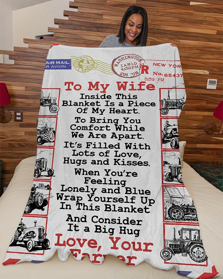 Farmer's Wife Premium Fleece Blanket