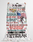 Veteran's Wife- Premium Fleece Blanket