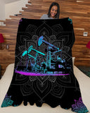 Fleece Blanket Oilfield Man Premium Personalized Custom Name Date Fleece Blanket Print 3D, Unisex, Kid, Adult - Love Mine Gifts