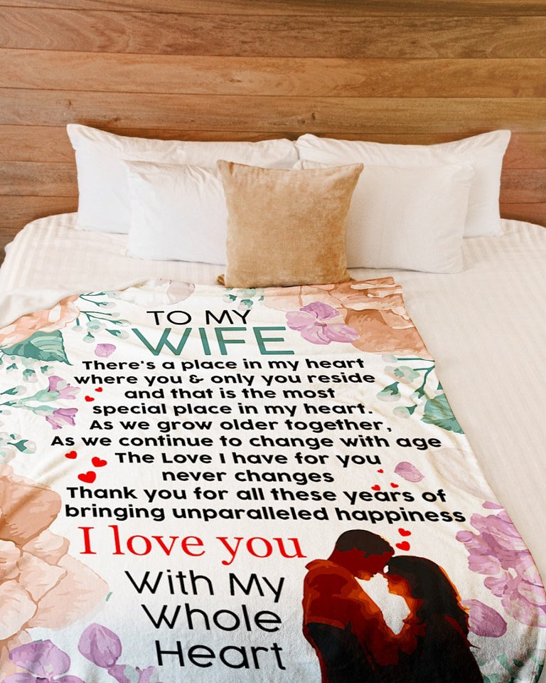 Wife Premium Fleece Blanket