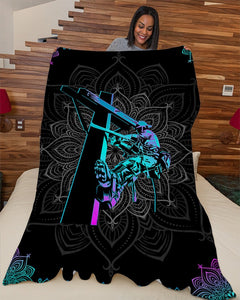 Fleece Blanket Lineman Premium Personalized Custom Name Date Fleece Blanket Print 3D, Unisex, Kid, Adult - Love Mine Gifts