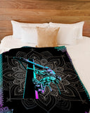 Fleece Blanket Lineman Premium Personalized Custom Name Date Fleece Blanket Print 3D, Unisex, Kid, Adult - Love Mine Gifts