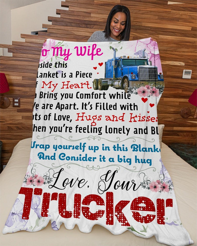 Trucker's Wife Premium Fleece Blanket