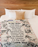Gift For Dachshund Loving Wife Fleece Blanket