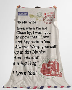 Trucker's Wife Premium Fleece Blanket