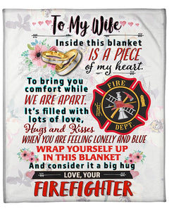 Firefighter's Wife- Premium Fleece Blanket
