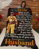 Firefighter's Wife - Black Friday Sale Fleece Blanket
