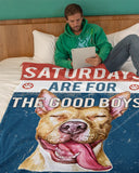 Dog Blanket - Pitbull Goodboys Fleece Blanket