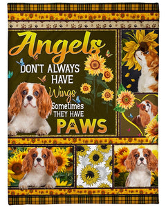 Dog Blanket - Angels Don't Always Have Wings Fleece Blanket