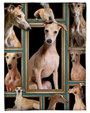 Fleece Blanket Dog Personalized Photo Upload Fleece Blanket Print 3D, Unisex, Kid, Adult - Greyhound Picture - Love Mine Gifts