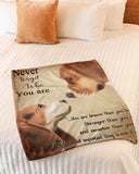 Dog Blanket - Beagle Never Forget Fleece Blanket