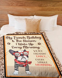Dog Blanket - I Am A French Bulldog Is The Reason Fleece Blanket