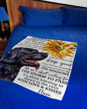 Dog Blanket - Labrador Love Fleece Blanket