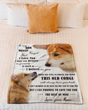 Dog Blanket - Corgi To My Son Fleece Blanket