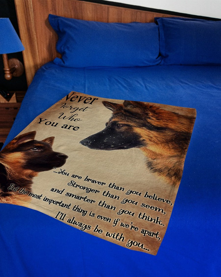 Dog Blanket - German Never Forget Fleece Blanket